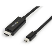 StarTech Mini DisplayPort to HDMI converter cable (Black, 3m)