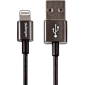 StarTech Metal Lightning to USB Cable (Black, 1m)