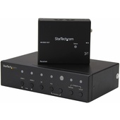 StarTech DP, VGA and HDMI Over CAT5 or CAT6 HDBaseT Extender with Built-in Switch
