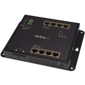 StarTech Industrial 8 Port Gigabit PoE+ Switch plus 2 SFP Pts
