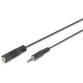 Digitus 3.5mm (M) to 3.5mm (F) Stereo Audio Extension Cable (1.5m)