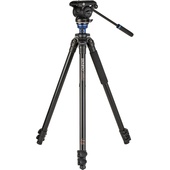 Benro A2573F Aluminum Single Tube Tripod with S4Pro Fluid Video Head