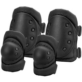Barska CX-400 Loaded Gear Elbow and Knee Pad Set (Black)