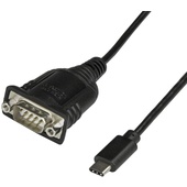 StarTech USB C to RS232 Serial Adapter (Black, 40cm)