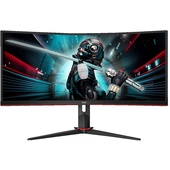 AOC CU34G2X 34" Curved 3440x1440 1ms HDMI DP USB 144Hz ErgoMonitor