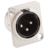 Adam Hall Chassis Connector XLR Male D-Type