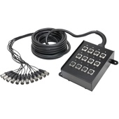 Adam Hall K12C10 Multicore Snake with Stage Box (10m)