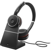Jabra Evolve 75 Headset with Charging Stand (Optimized for Unified Communication)