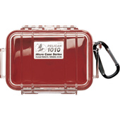 Pelican 1010 Micro Case (Red/Clear)