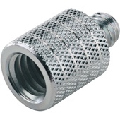 K&M 21800 Thread Adapter 1/2" Female, 3/8" Male (Zinc-Plated)