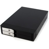 Startech 3.5in Trayless Hot Swap SATA Mobile Rack for Dual 2.5in Hard Drives