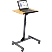 Luxor Adjustable Height Lectern (Red Oak/Black Frame)