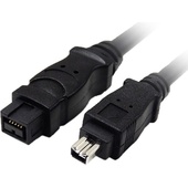 Tera Grand Firewire 800 9-Pin to Firewire 400 4-Pin Cable (3m, Black)