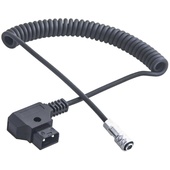 Titan Male D-Tap to 2Pin Plug Power Coiled Cable for BMPCC 4K