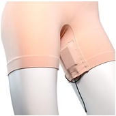 URSA Shorties - Women's Form Fitting Shape Wear for Wireless Transmitters - (Medium, Beige)
