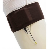 Ursa Thigh Strap with Vertical Pouch for Wireless Transmitters (Brown)