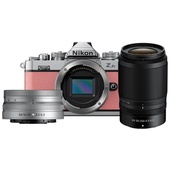 Nikon Z fc Mirrorless Digital Camera (Coral Pink) with 16-50mm & 50-250mm Twin Lens Kit