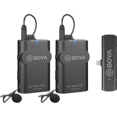 BOYA BY-WM4 PRO-K4 2-Person Digital Wireless Lavalier Microphone System for Lightning iOS Devices