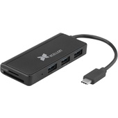 Xcellon 3-Port USB 3.0 Type-C Hub and Card Reader