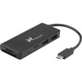 Xcellon 3-Port USB 3.0 Type-C Hub with Card Readers and Type-C Port