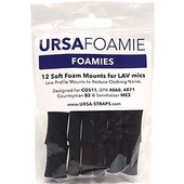 Ursa FOAMIES for Lavalier Microphones 12 Pack (Black)