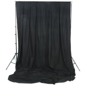 Impact 3 x 7.3 m (10 x 24') Background Support Kit (Black)