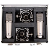 Neumann U 87 Ai MT Large-Diaphragm Multipattern Condenser Microphone (Stereo Set, Nickel)