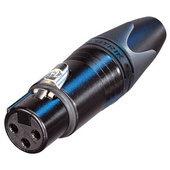 Neutrik NC3FXX-B Connector - Gold Contacts