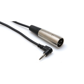 Hosa XVM-105M Stereo 3.5mm Mini Angled Male to XLR Male Cable - 5'