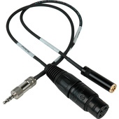 Sescom IPHONE-MIC-1 TRRS to XLR Mic & 3.5mm Monitoring Jack Cable