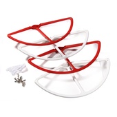 Prop Guard Set (4) DJI Phantom 2 Vision Quadcopter Red / White