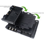 Small HD DP7 Adapter Plate w Anton Bauer Battery Bracket
