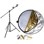 Impact 42" 5-in-1 Reflector with Lightstand and Holder Kit