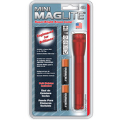 Maglite Mini Maglite 2-Cell AA Flashlight with Holster (Red)