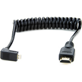 Atomos Micro HDMI Right Angle to Full HDMI Coiled Cable (30-45 cm)