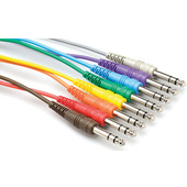 Hosa CSS-845 1/4'' Patch Cables 1.5ft (8pk)