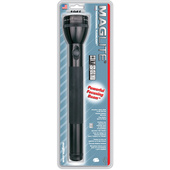 Maglite S4C016 4-Cell C White Star Flashlight (Black)