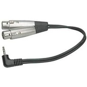 Hosa CYX-401F 3.5mm to XLR Y-Cable 1ft