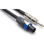 Hosa SKT-205 Speakon to 1/4" Male Phone Speaker Cable - 5'