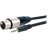 Comprehensive EXF Series Stereo 3.5mm Mini Male to 3-Pin XLR Female Cable - 10'