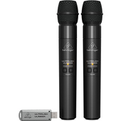 Behringer Ultralink ULM202 USB 2.4 GHz Dual Wireless Microphone System