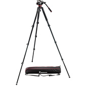 Manfrotto MVK502AQ Spreaderless Video Tripod with MVH502A Fluid Head & Softbag