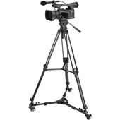 Magnus VT-4000 Tripod System Kit with Fluid Video Head, Dolly, and Pan Bar