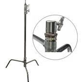 Impact Turtle Base C-Stand - 10.75' (Chrome)