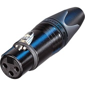 Neutrik NC3FXX-BAG 3 Pole Female Cable Connector - Silver Contacts