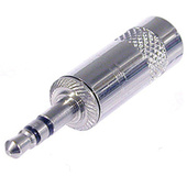 Neutrik NYS 231 REAN 3.5mm Nickel Stereo Mini Plug