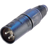 Neutrik NC3MXB Three-Pin Male XLR Connector (Black)