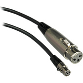 Shure WA310 Dynamic or Battery Powered Condenser Microphone Cable XLR-Female to 4-pin Mini