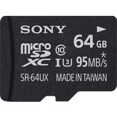 Sony 64GB High Speed microSDXC UHS-I Memory Card (Class 10, U1)