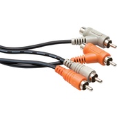 Hosa CRA-201PB RCA Piggyback Cable 1m